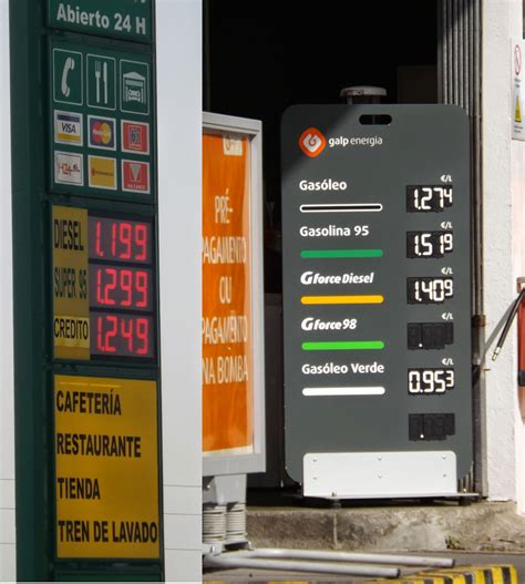 preços combustíveis espanha
